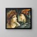 Merkur und Proserpina - Simeon Solomon — gerahmtes Bild an der Wand