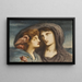 Die Nacht, die ihr geliebtes schlafendes Kind betrachtet - Simeon Solomon — gerahmtes Bild an der Wand