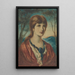 Portrait einer jungen Frau - Simeon Solomon — gerahmtes Bild an der Wand