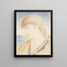 Studie eines Kopfes - Simeon Solomon — gerahmtes Bild an der Wand