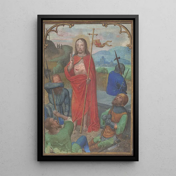 Die Auferstehung - Simon Bening — gerahmtes Bild an der Wand