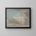 Studie der Wolken am frühen Abend - Simon Denis — gerahmtes Bild an der Wand