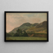 Landschaft mit Bergen in Tivoli - Simon Denis — gerahmtes Bild an der Wand