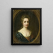 Johanna van Citters 1672-1740 Schwester von Anna van Citters - Simon Dubois — gerahmtes Bild an der Wand