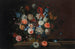 Blumen in einem Korb aus Weide auf einem Steinsockel - Simon Hardime — Ansicht des Kunstwerks