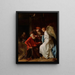 Tobie und der Engel, der Tobie von der Blindheit heilt - Simon Henrixz van Amersfoort — gerahmtes Bild an der Wand