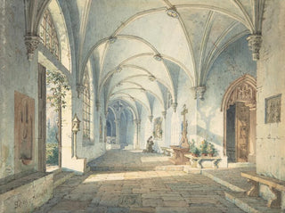 Cloître dans un couvent - Simon Quaglio — Ansicht des Kunstwerks