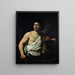 David mit dem Kopf Goliaths - Simon Vouet — gerahmtes Bild an der Wand