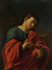 Johannes der Evangelist — Simone Cantarini — junger Heiliger mit goldenem Kelch