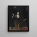 Eine heilige Nonne - Simone Pignoni — gerahmtes Bild an der Wand