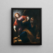 Die Befreiung des heiligen Petrus - Simone Pignoni — gerahmtes Bild an der Wand