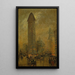 Le Flatiron à New York - Sir Alfred East — gerahmtes Bild an der Wand