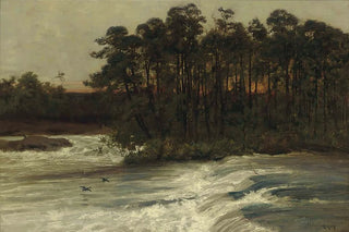 Sir Alfred East - Where Rapids Roar.webp