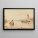Calme Plat Bateaux au Large du Château de Cowes - Sir Augustus Wall Callcott — gerahmtes Bild an der Wand