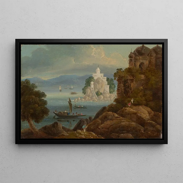 Sir Charles DOyly - The rock at Jahangira on the Ganges.webp