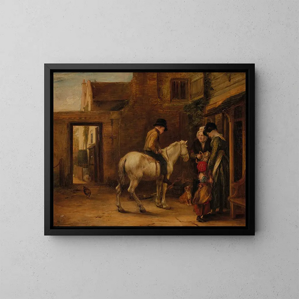 Der Einkaufsjunge - Sir David Wilkie — gerahmtes Bild an der Wand