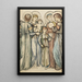 Engel und Kinder - Sir Edward Coley Burne-Jones — gerahmtes Bild an der Wand