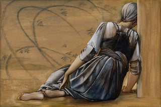 Sir Edward Coley BurneJones - The Briar Rose Series Study for The Garden Court II.webp