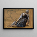 Die Serie Die Rose Eglantine, Studie für Der Garten des Hofes II - Sir Edward Coley Burne-Jones — gerahmtes Bild an der Wand