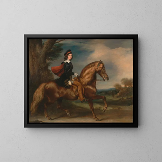 Ich bedaure, aber ich kann keinen Titel des Kunstwerks ohne weitere Informationen angeben. - Sir Francis Grant — gerahmtes Bild an der Wand