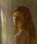 Portrait eines Mädchens - Sir George Clausen — Ansicht des Kunstwerks