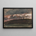 Sonnenuntergang bei Gewitter Legh Park Wiltshire - Sir George Hayter — gerahmtes Bild an der Wand