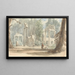 Die Ruinen von Leptis Magna, so wie sie im königlichen Park von Virginia Water erschienen - Sir George Hayter — gerahmtes Bild an der Wand