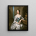 Lady Henrietta Crofts, Herzogin von Bolton - Sir Godfrey Kneller — gerahmtes Bild an der Wand