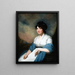 Lady Delves Broughton - Sir Henry Raeburn — gerahmtes Bild an der Wand