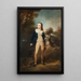 Meister Cathcart und Hund - Sir Henry Raeburn — gerahmtes Bild an der Wand