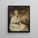 Portrait von Mme Campbell - Sir Henry Raeburn — gerahmtes Bild an der Wand
