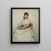 Mademoiselle Katherine Grant Die Dame in Weiß - Sir Hubert von Herkomer — gerahmtes Bild an der Wand