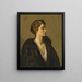 Eine Dame in Schwarz - Sir John Lavery — gerahmtes Bild an der Wand