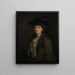 Eine Dame in Braun, die man für Margaret Edith Bannatyne Cobb hält - Sir John Lavery — gerahmtes Bild an der Wand