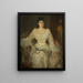 Eine Dame in Weiß Ein Porträt von Lady Lyle - Sir John Lavery — gerahmtes Bild an der Wand