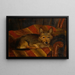 Hund auf einem Stuhl - Sir John Lavery — gerahmtes Bild an der Wand