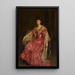 Portrait von Mabel Choate 1870-1958 - Sir John Lavery — gerahmtes Bild an der Wand