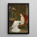 Die Dame in Weiß, Vicomtesse Wimborne - Sir John Lavery — gerahmtes Bild an der Wand