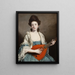 Mme Robert Froudene Phillis Hurrell - Sir Joshua Reynolds — gerahmtes Bild an der Wand