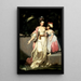 Portrait von Frau Jelf Powis und ihrer Tochter - Sir Joshua Reynolds — gerahmtes Bild an der Wand