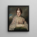Portrait von Mme William Fortescue 1733-1820, später Gräfin von Clermont - Sir Joshua Reynolds — gerahmtes Bild an der Wand