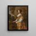Portrait einer Dame, die man für Nell Gwyn hält - Sir Peter Lely — gerahmtes Bild an der Wand