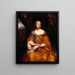 Portrait von Miss Wharton - Sir Peter Lely — gerahmtes Bild an der Wand