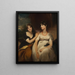 Portrait de Charlotte et Sarah Carteret Hardy - Sir Thomas Lawrence — gerahmtes Bild an der Wand