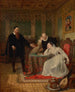 John Knox tadelt Marie, Königin von Schottland, am Tag, an dem ihre Absicht, Darnley zu heiraten, öffentlich gemacht wurde - Sir William Allan — Ansicht des Kunstwerks