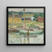 Sloop à huîtres Cos Cob - Childe Hassam — gerahmtes Bild an der Wand