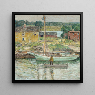 Sloop à huîtres Cos Cob - Childe Hassam