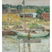 Reproduktion des Gemäldes Sloop à huîtres, Cos Cob - Childe Hassam