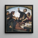 Gesellschaft fröhlich - Ludwig von Zumbusch — gerahmtes Bild an der Wand