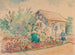 Haus mit Blumengarten - Sofija Paraszczuk — Ansicht des Kunstwerks